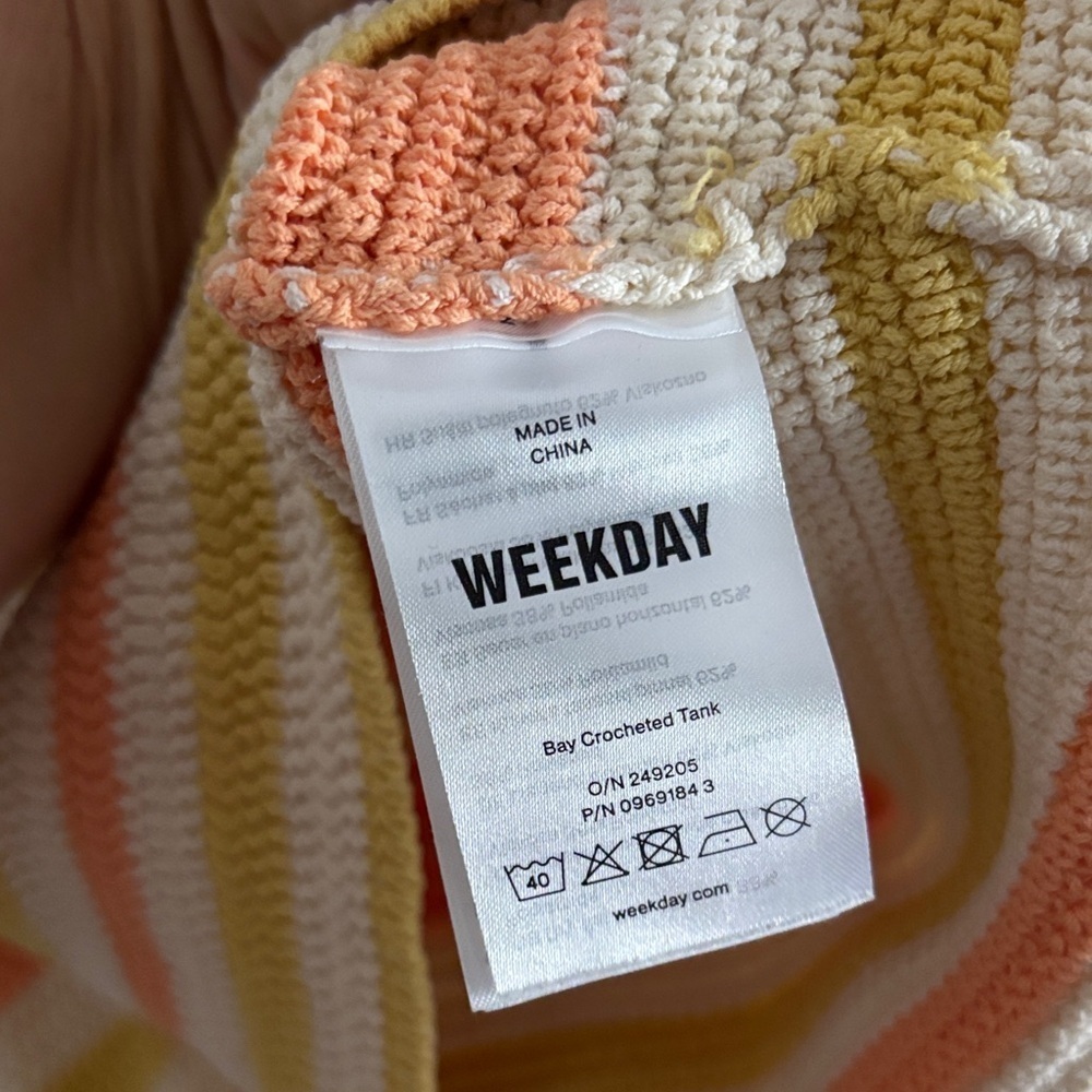 Weekday Multicolor Striped Tank Top - Picture 4 of 5
